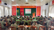 Đồng chí Nguyễn Văn Vũ Minh, Tỉnh ủy viên, Bí thư Đảng ủy Phường dự sơ kết công tác bảo đảm an ninh, trật tự 6 tháng đầu năm của Công an phường Sa Đéc