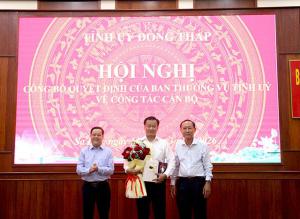 Công bố quyết định của Ban Thường vụ Tỉnh ủy về công tác cán bộ tại phường Sa Đéc