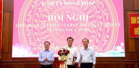 Công bố quyết định của Ban Thường vụ Tỉnh ủy về công tác cán bộ tại phường Sa Đéc