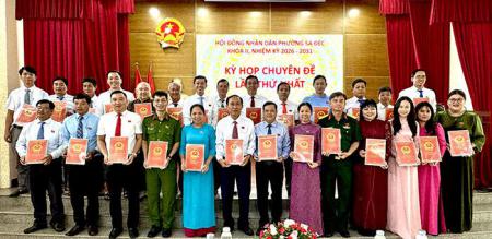 Hội đồng nhân dân phường Sa Đéc tổ chức kỳ họp chuyên đề lần thứ nhất