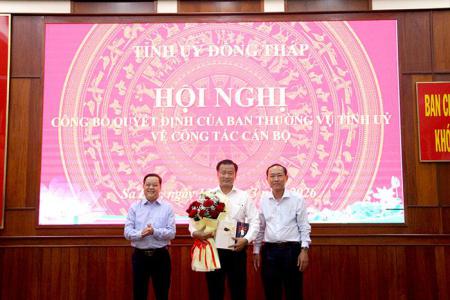 Công bố quyết định của Ban Thường vụ Tỉnh ủy về công tác cán bộ tại phường Sa Đéc