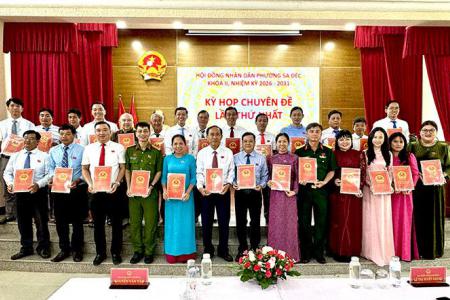 Hội đồng nhân dân phường Sa Đéc tổ chức kỳ họp chuyên đề lần thứ nhất